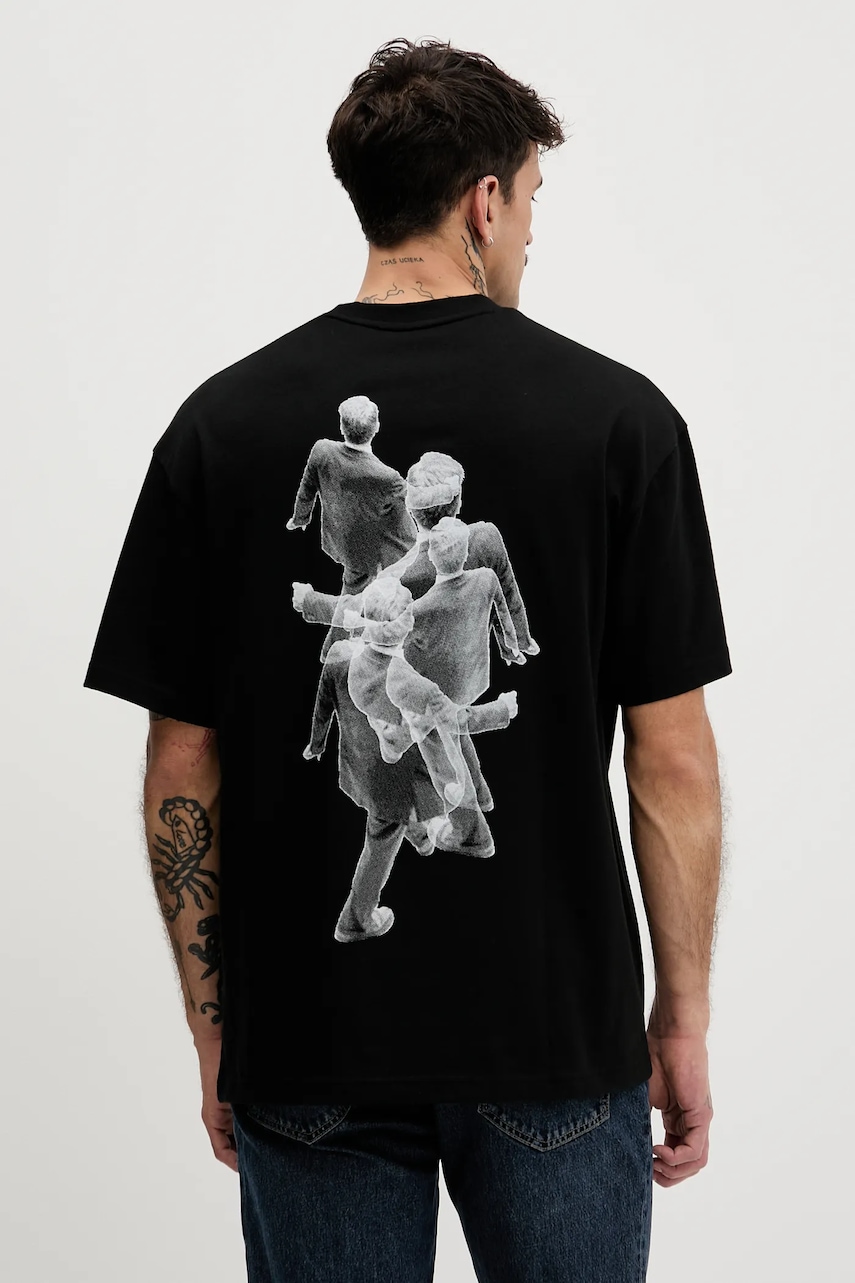 Βαμβακερό μπλουζάκι HUGO Mett-Valentine