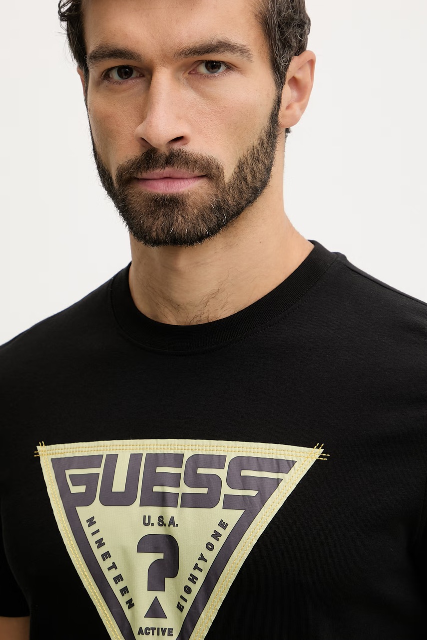 Bavlněné tričko Guess LUTA (obrázek 4)