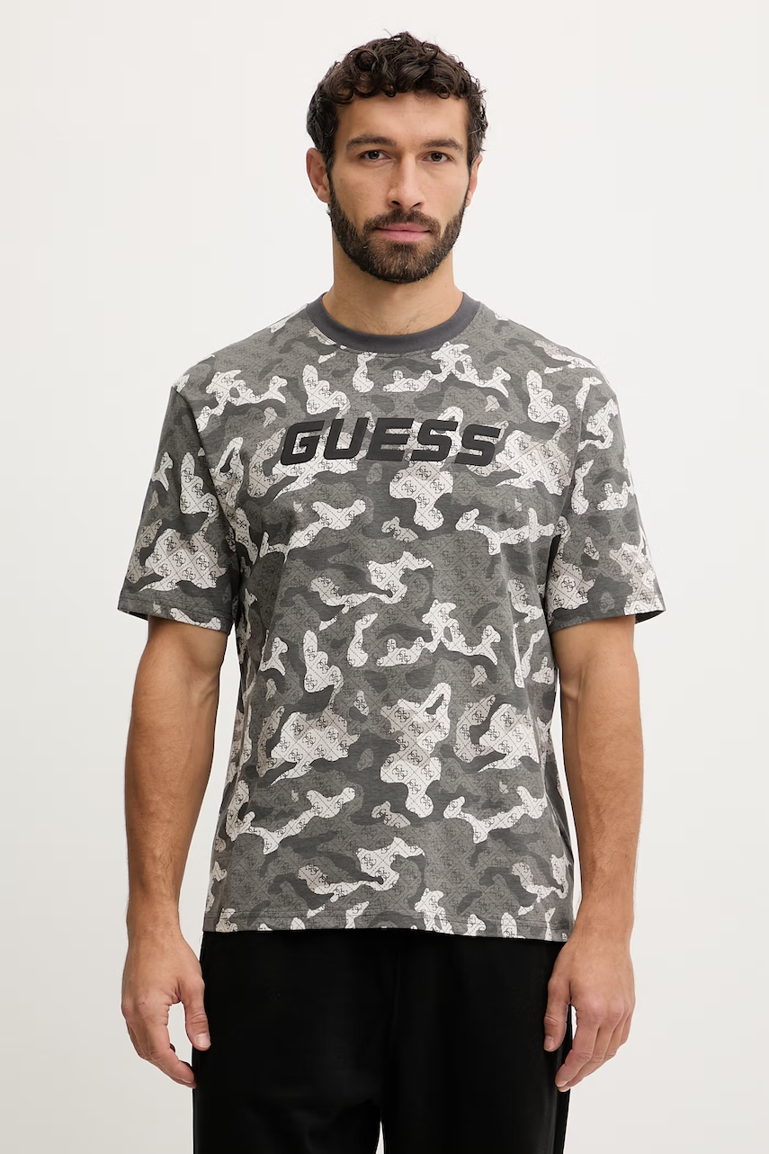 Βαμβακερό μπλουζάκι Guess CHAYTON