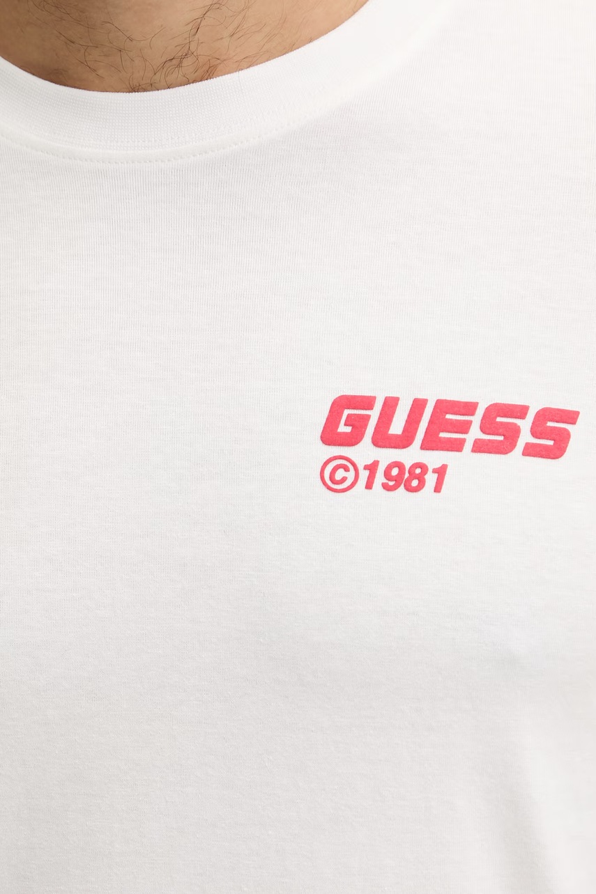 Bavlněné tričko Guess LAURO (obrázek 5)