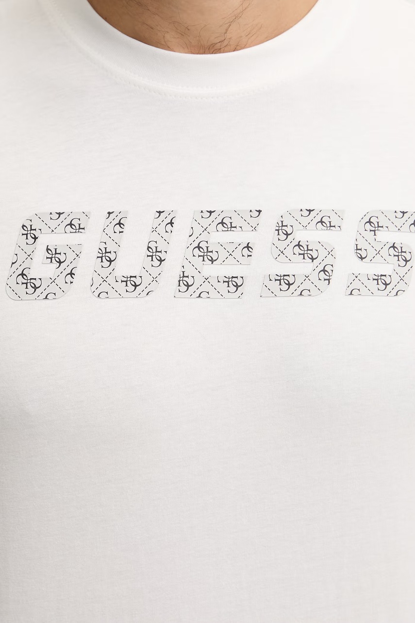 Bavlněné tričko Guess MASKA (obrázek 5)