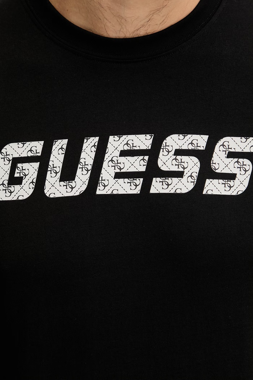 Bavlněné tričko Guess MASKA (obrázek 5)
