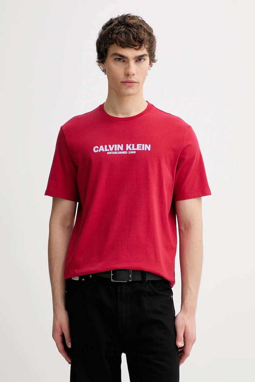 Βαμβακερό μπλουζάκι Calvin Klein
