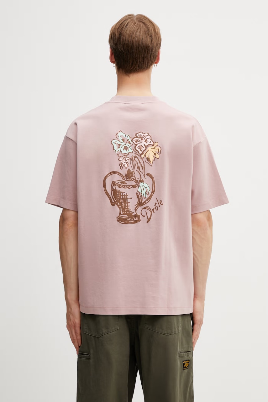 Drôle de Monsieur t-shirt męski bawełniany Vase Havana