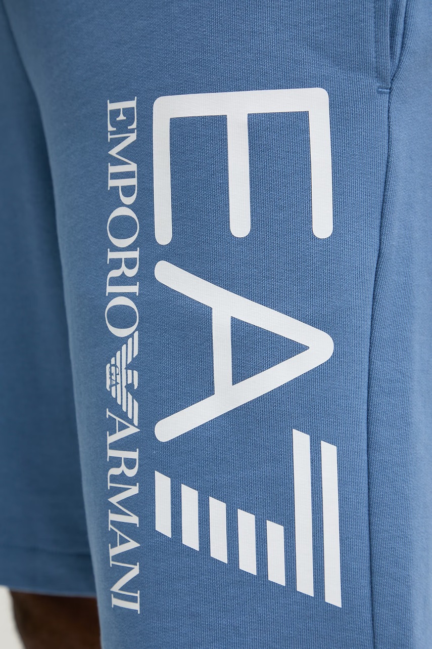Bavlněné šortky EA7 Emporio Armani (obrázek 4)