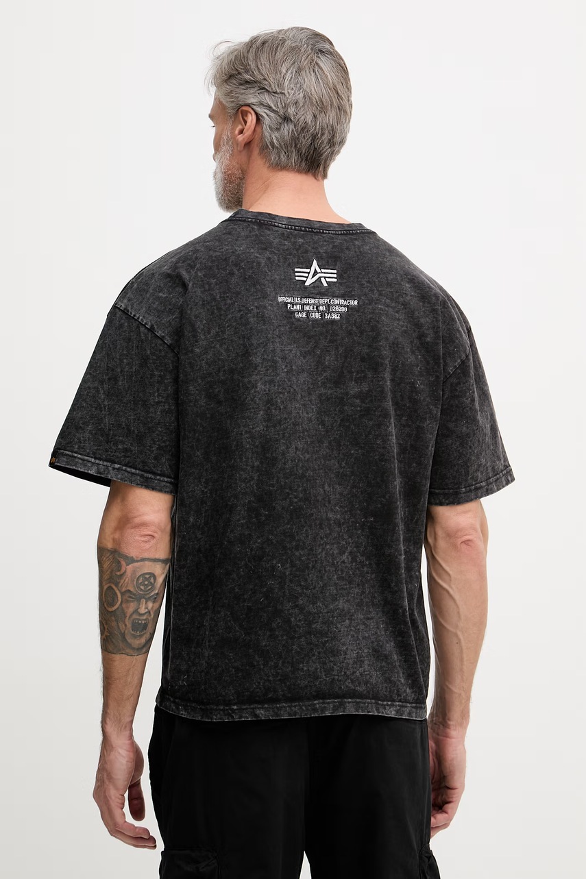 Bavlněné tričko Alpha Industries Acid Logo (obrázek 3)