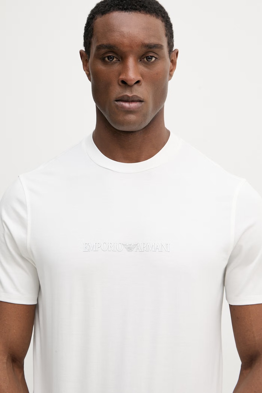 Bavlněné tričko Emporio Armani (obrázek 4)