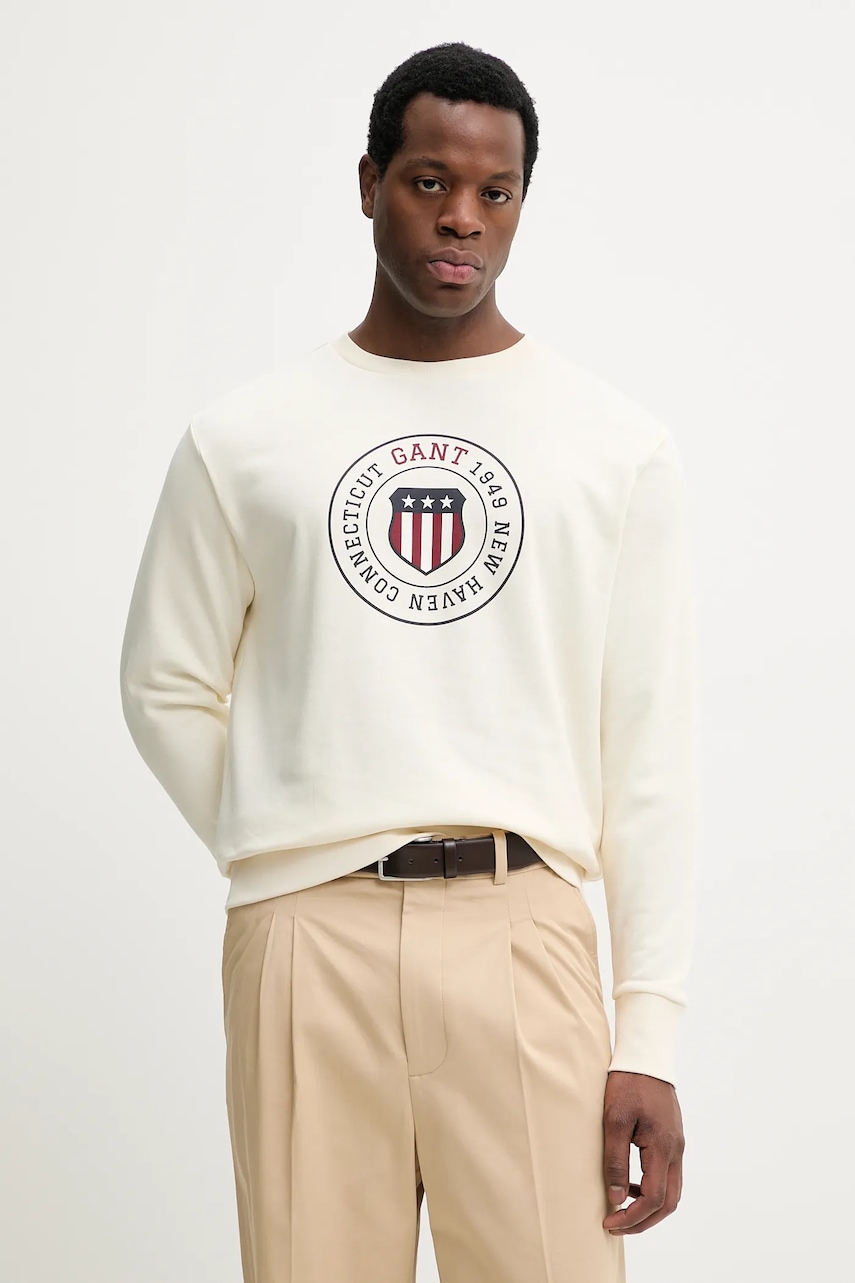 Ανδρικά φούτερ & hoodies gant σε μπεζ