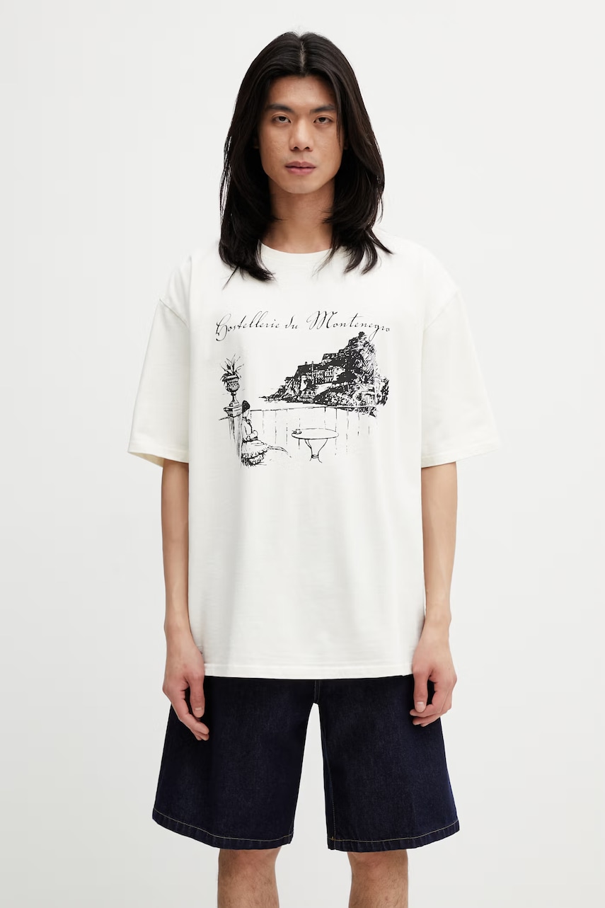 RHUDE Montenegro Morada T-shirt bawełniany męski