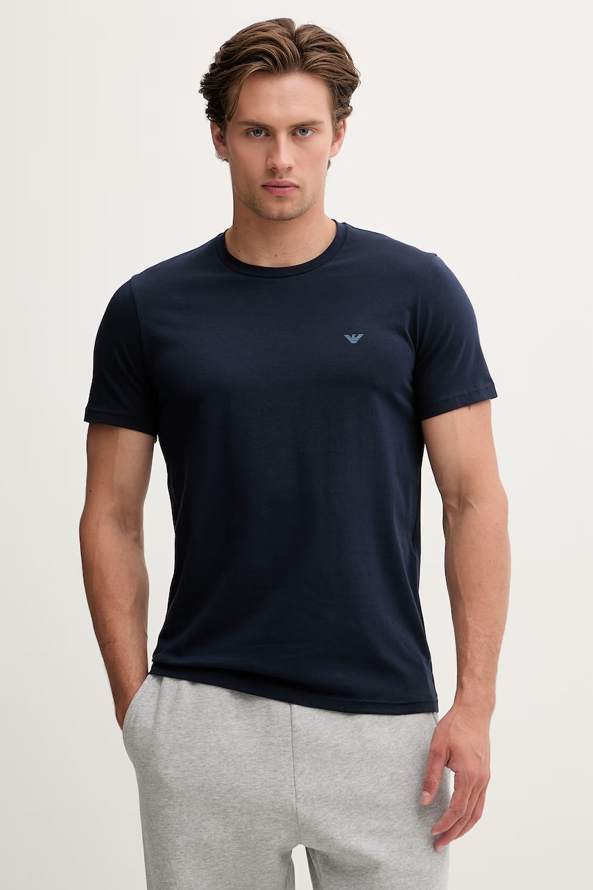 Emporio Armani Underwear t-shirt basic ανδρικό βαμβακερό με ελαστάν 2-pack