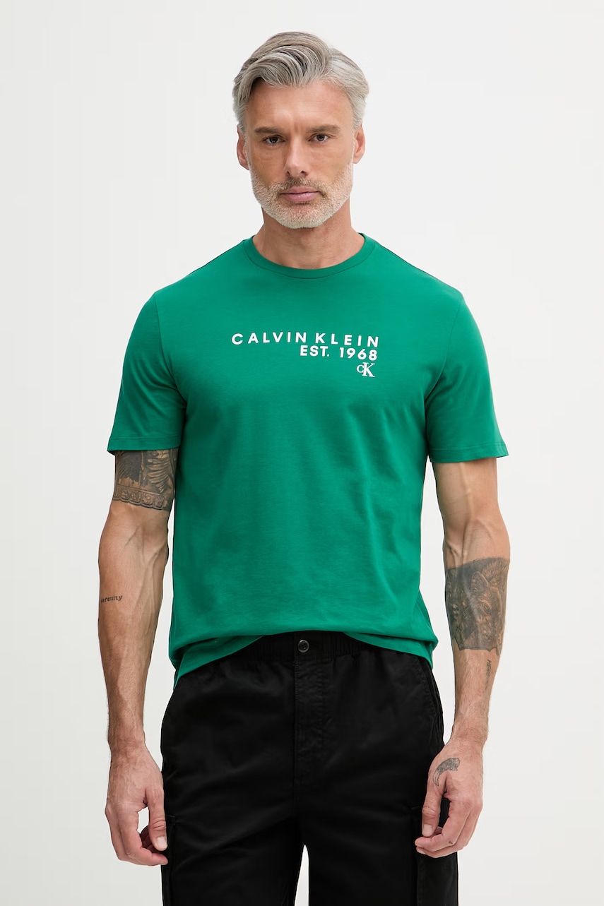 Calvin Klein Jeans t-shirt ανδρικό βαμβακερό