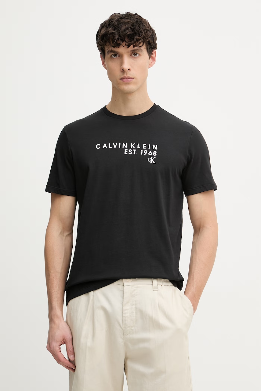 Calvin Klein Jeans t-shirt ανδρικό βαμβακερό