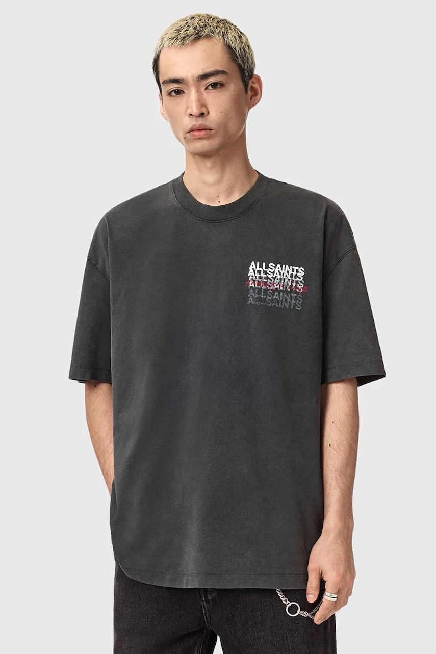 AllSaints tricou din bumbac GRAPHENE