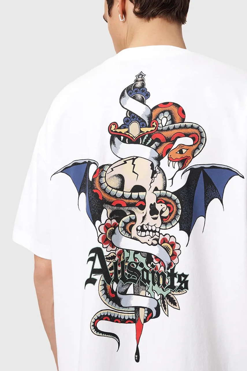 Bavlněné tričko AllSaints BLADE (obrázek 5)