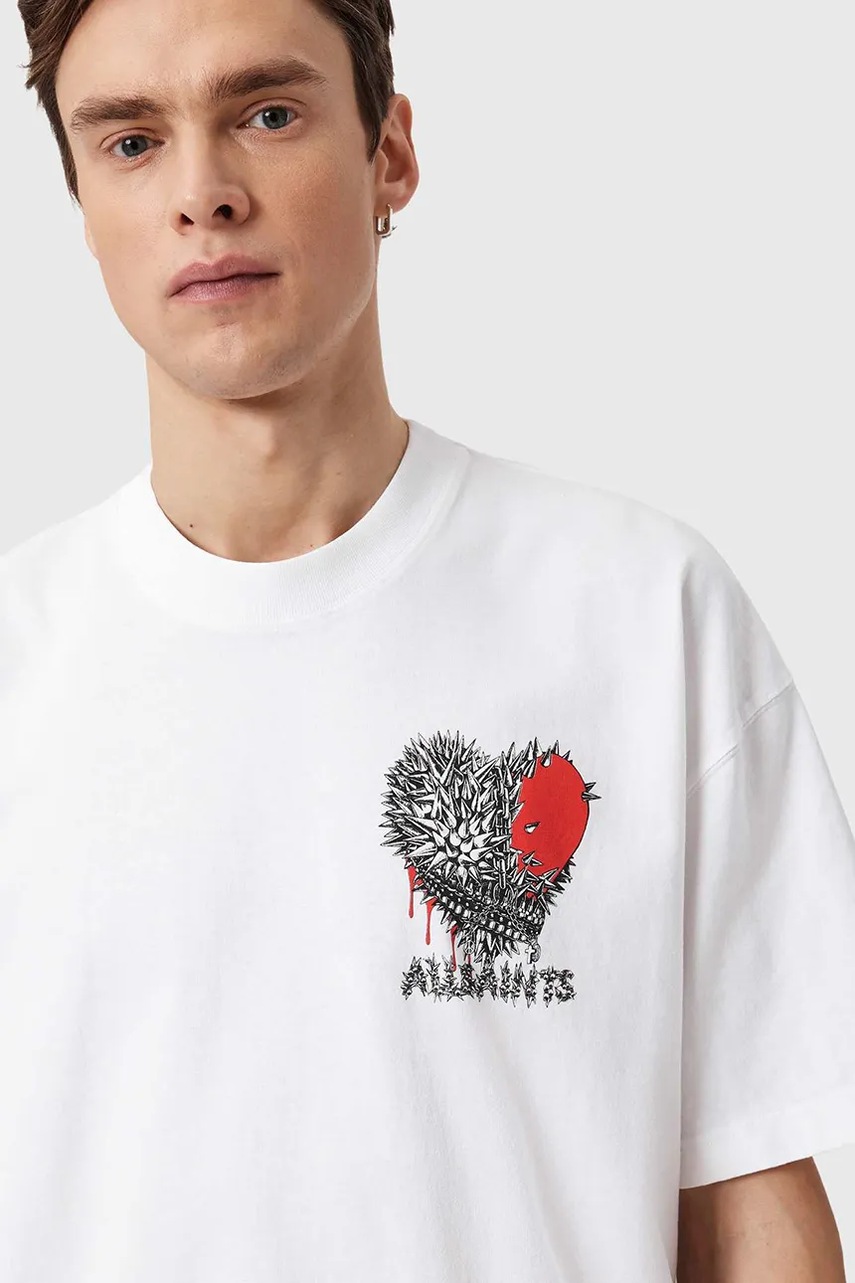Bavlněné tričko AllSaints CHASTE (obrázek 4)