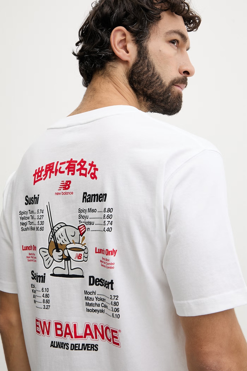 New Balance tričko pánske bavlnené Ramen