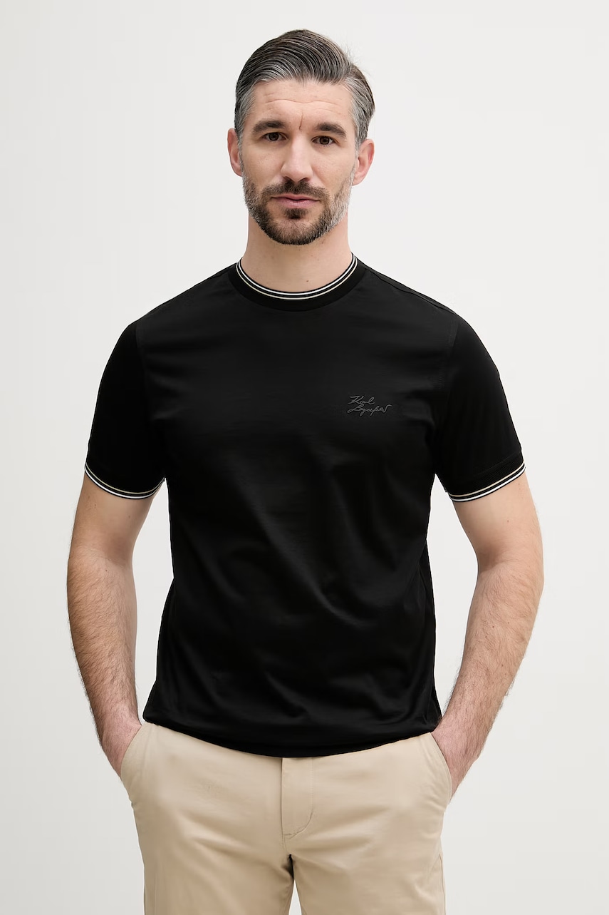 Karl Lagerfeld T-shirt ανδρικό βαμβακερό
