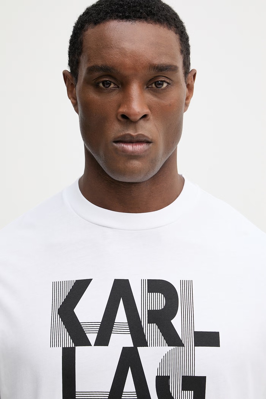 Bavlněné tričko Karl Lagerfeld (obrázek 4)