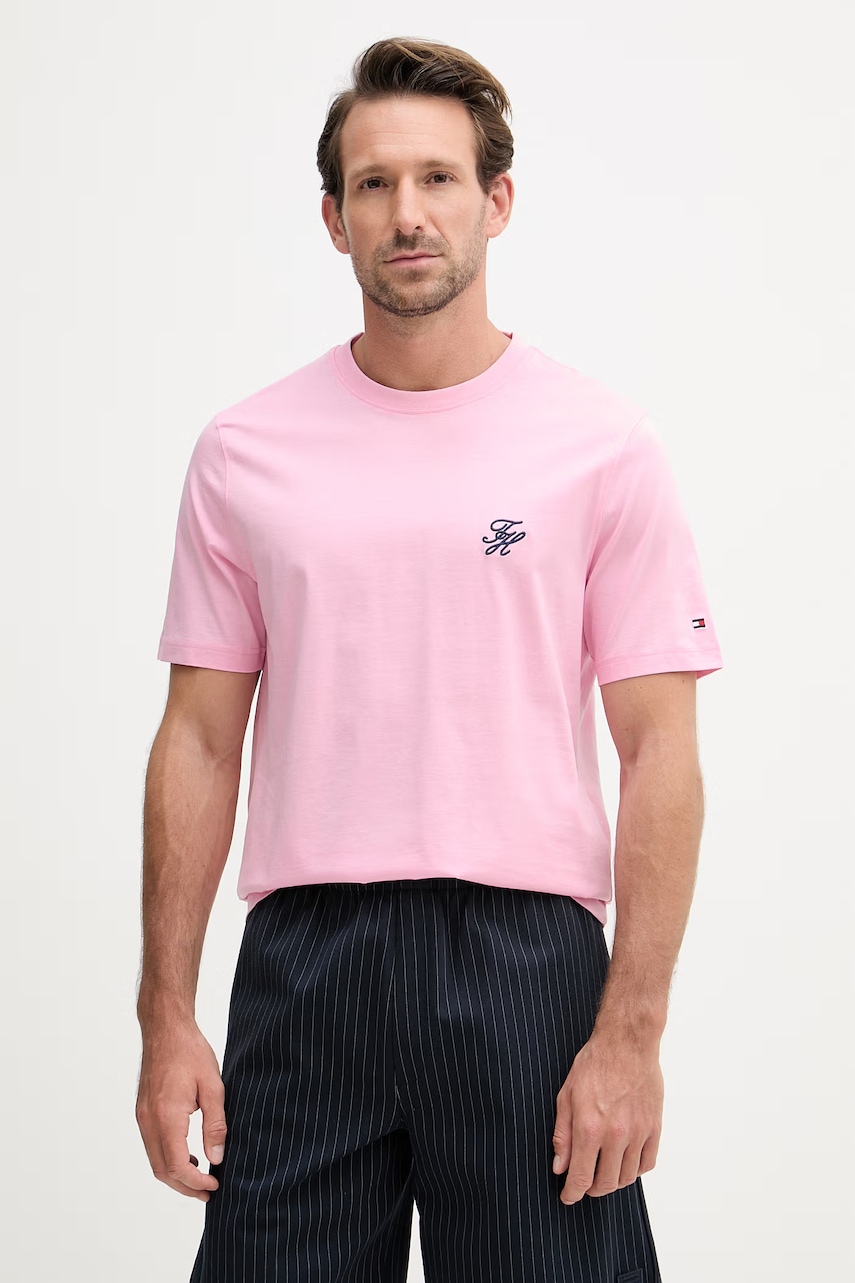 Tommy Hilfiger basic t-shirt ανδρικό βαμβακερό SUMMER