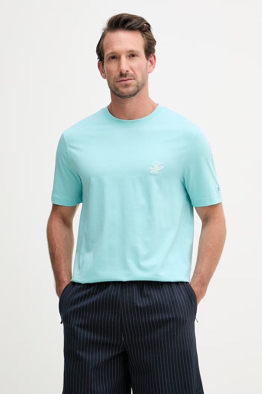 Tommy Hilfiger t-shirt basic ανδρικό βαμβακερό