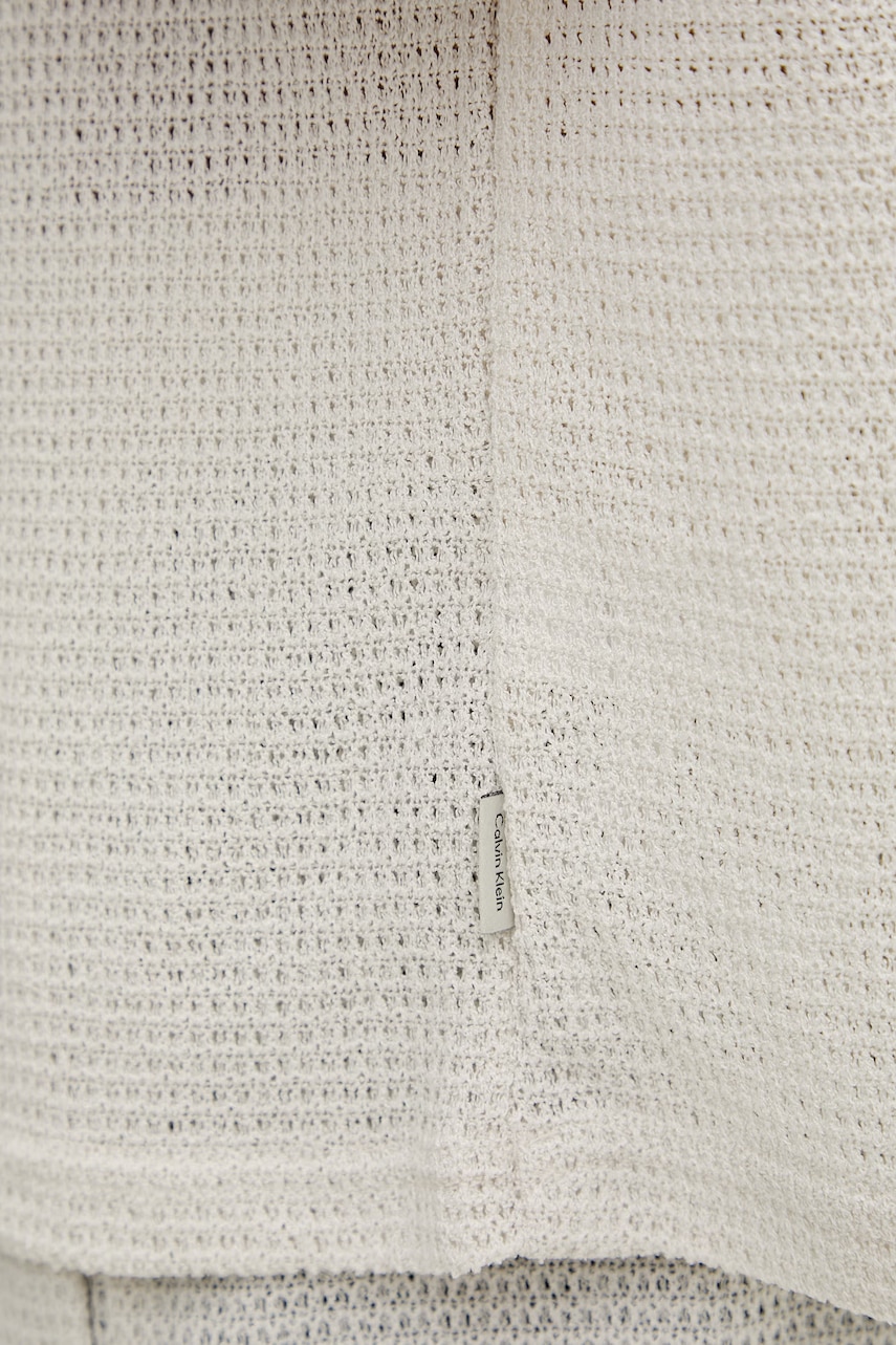 Calvin Klein úpletové polo tričko pánske z viskózou