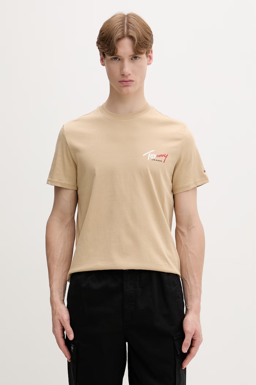 Tommy Jeans t-shirt ανδρικό βαμβακερό