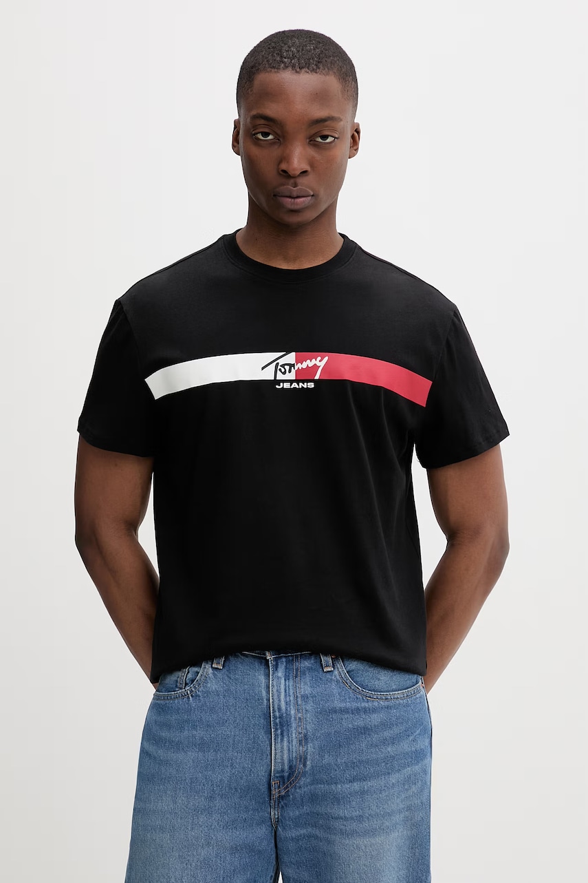 Tommy Jeans T-shirt Ανδρικό βαμβακερό