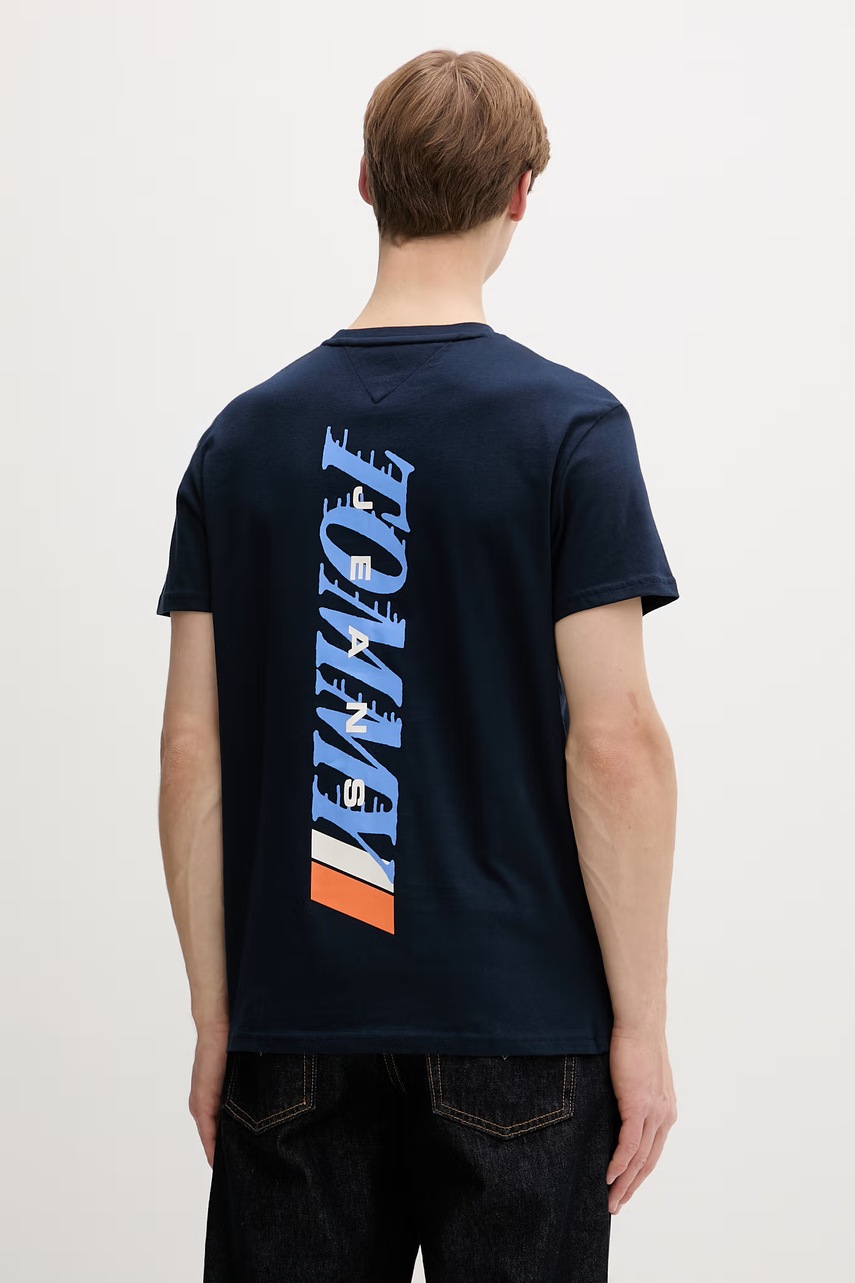 Tommy Jeans T-shirt ανδρικό βαμβακερό
