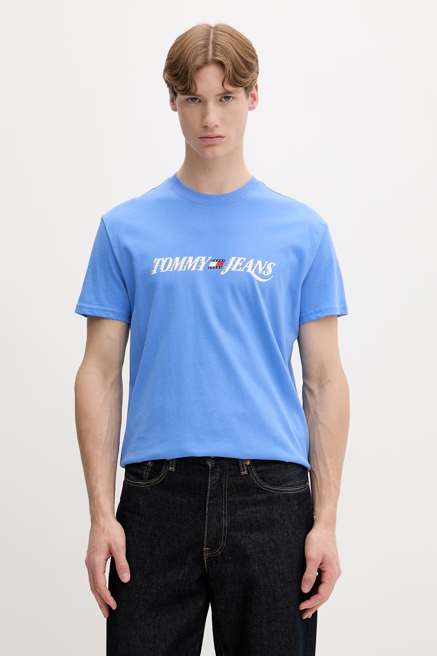 Tommy Jeans t-shirt ανδρικό βαμβακερό