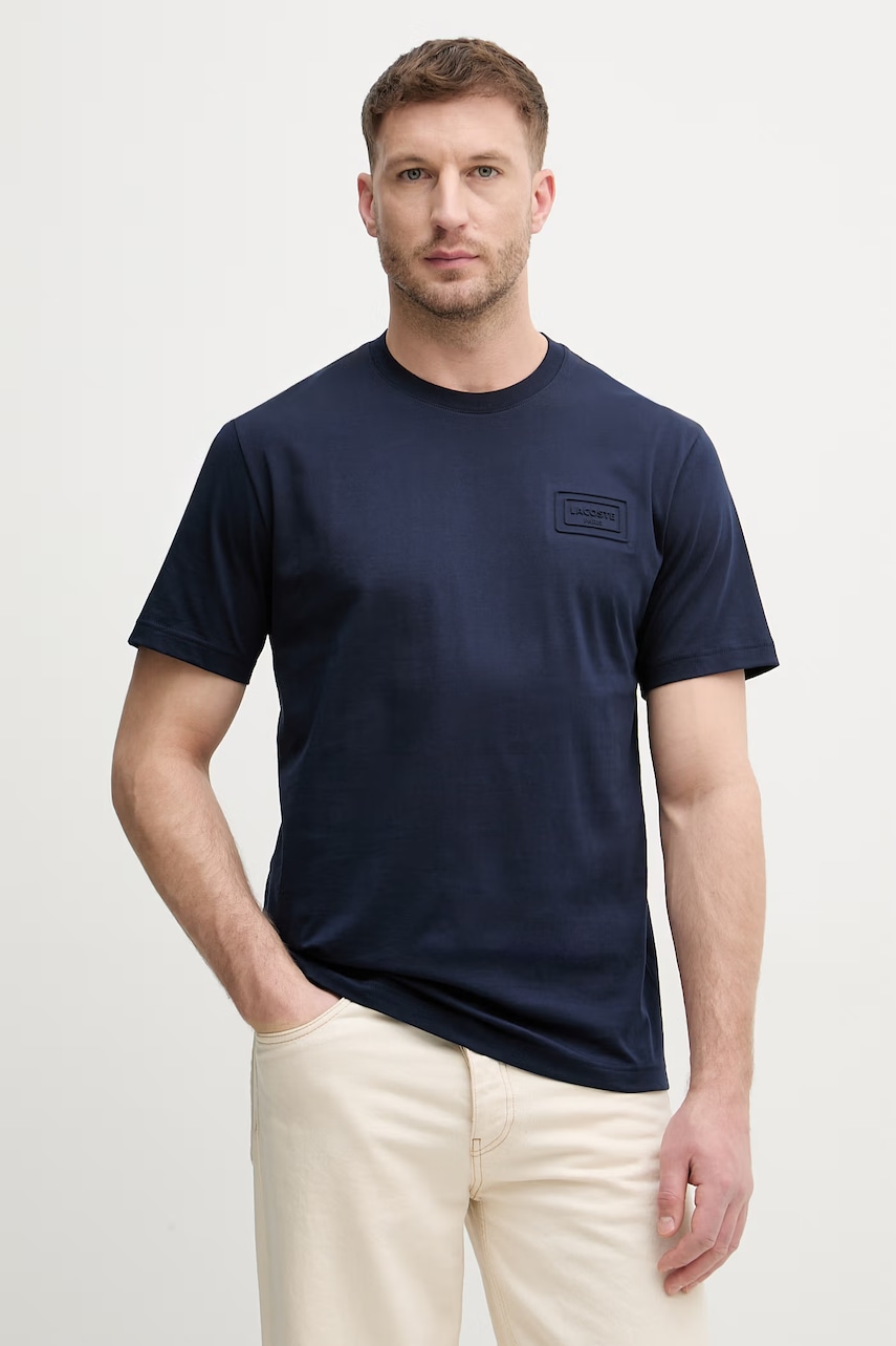Lacoste t-shirt Ανδρικό βαμβακερό
