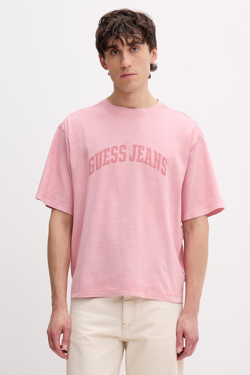Guess Jeans t-shirt ανδρικό βαμβακερό