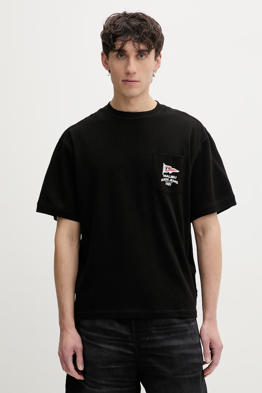 Guess Jeans T-shirt Ανδρικό βαμβακερό