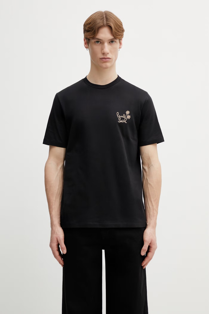 Paul Smith t-shirt bawełniany FLOCK PRINT