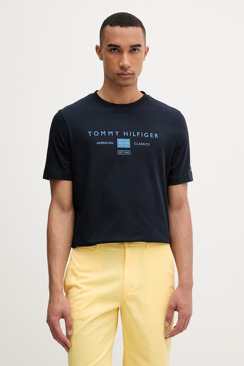 Tommy Hilfiger T-shirt ανδρικό βαμβακερό
