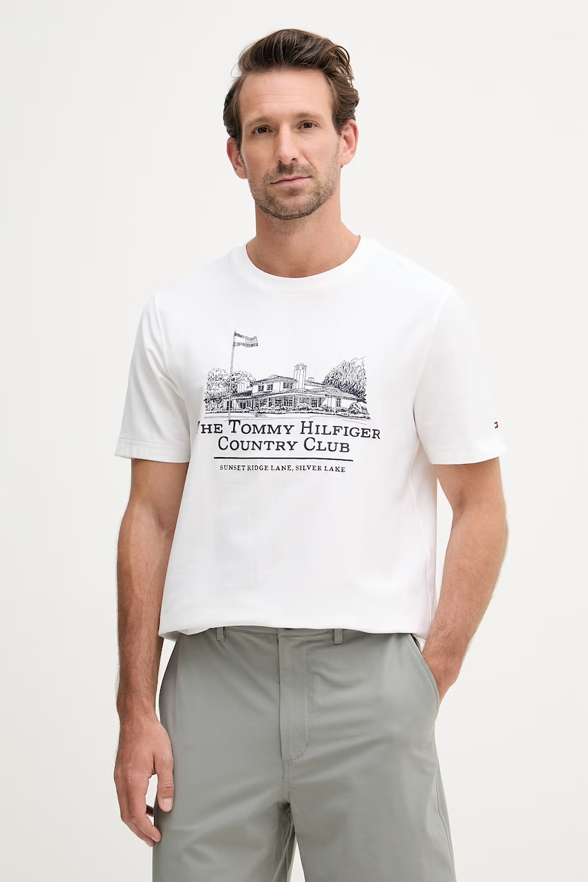 Tommy Hilfiger T-shirt męski bawełniany