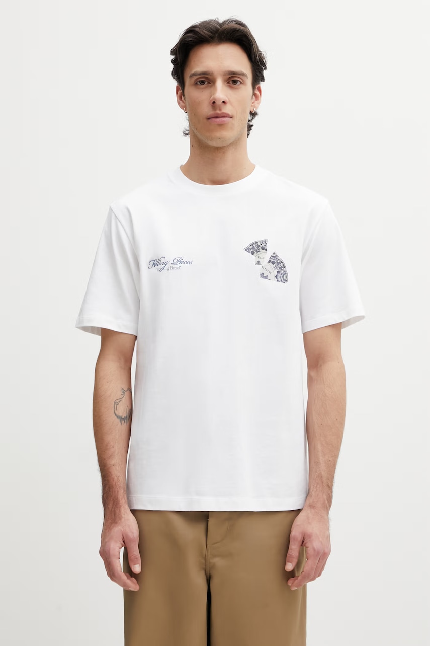 Filling Pieces Broken Plate t-shirt basic bawełniany męski