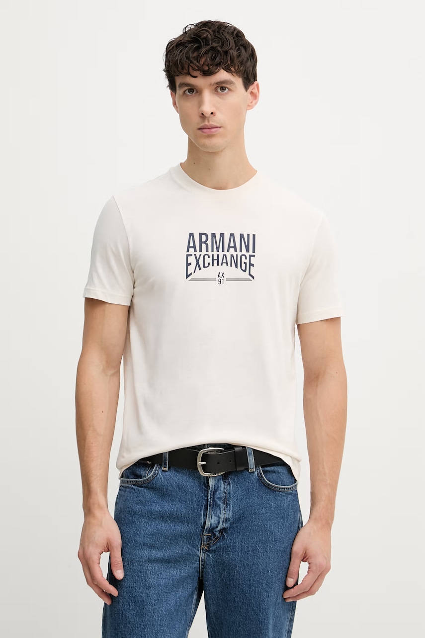 Armani Exchange tricou pentru bărbați, din bumbac