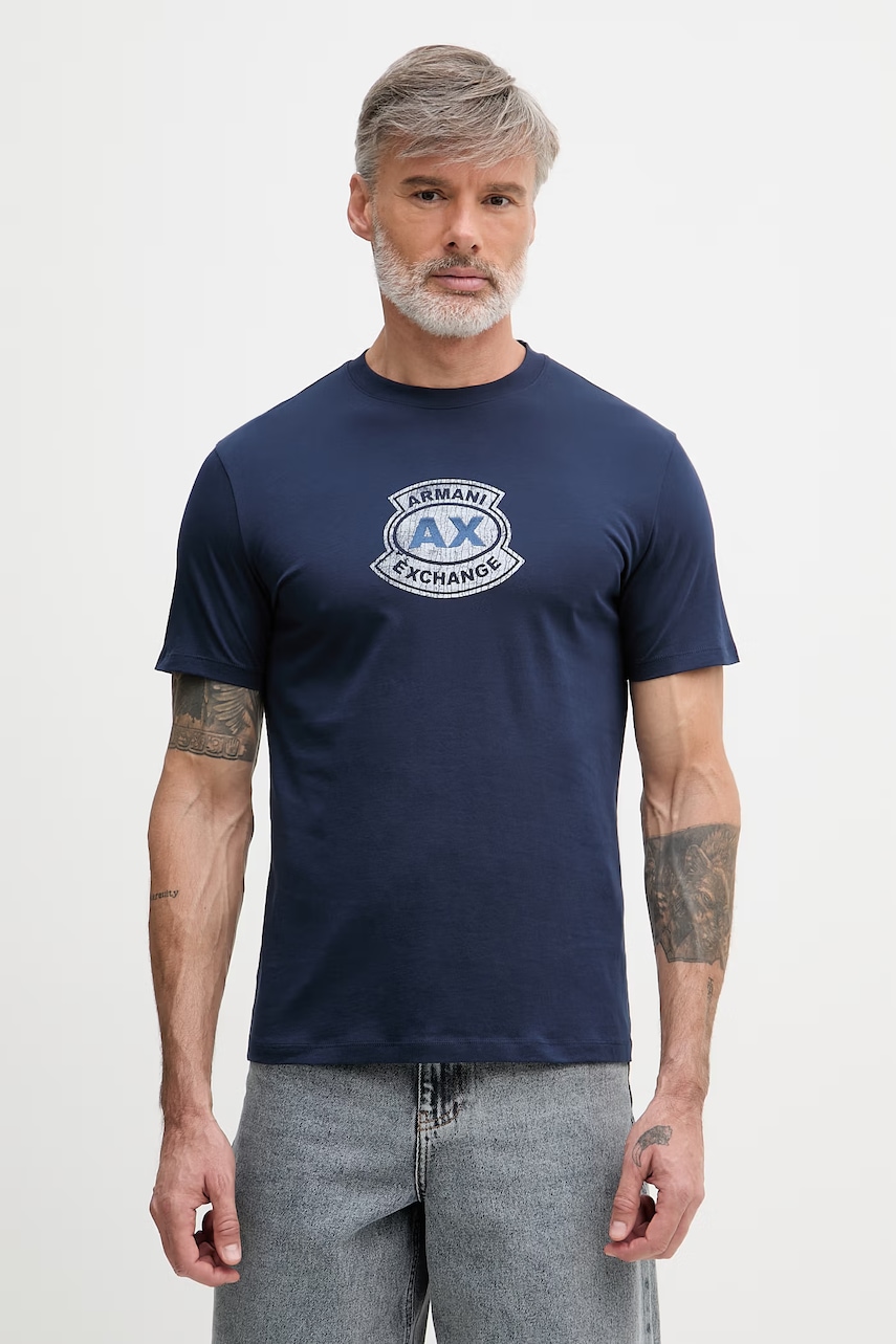 Armani Exchange t-shirt męski bawełniany