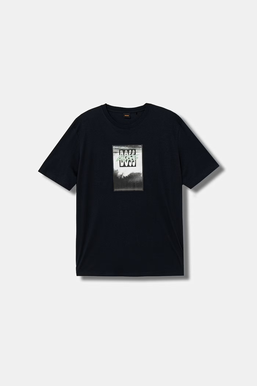 BOSS Orange T-shirt męski bawełniany