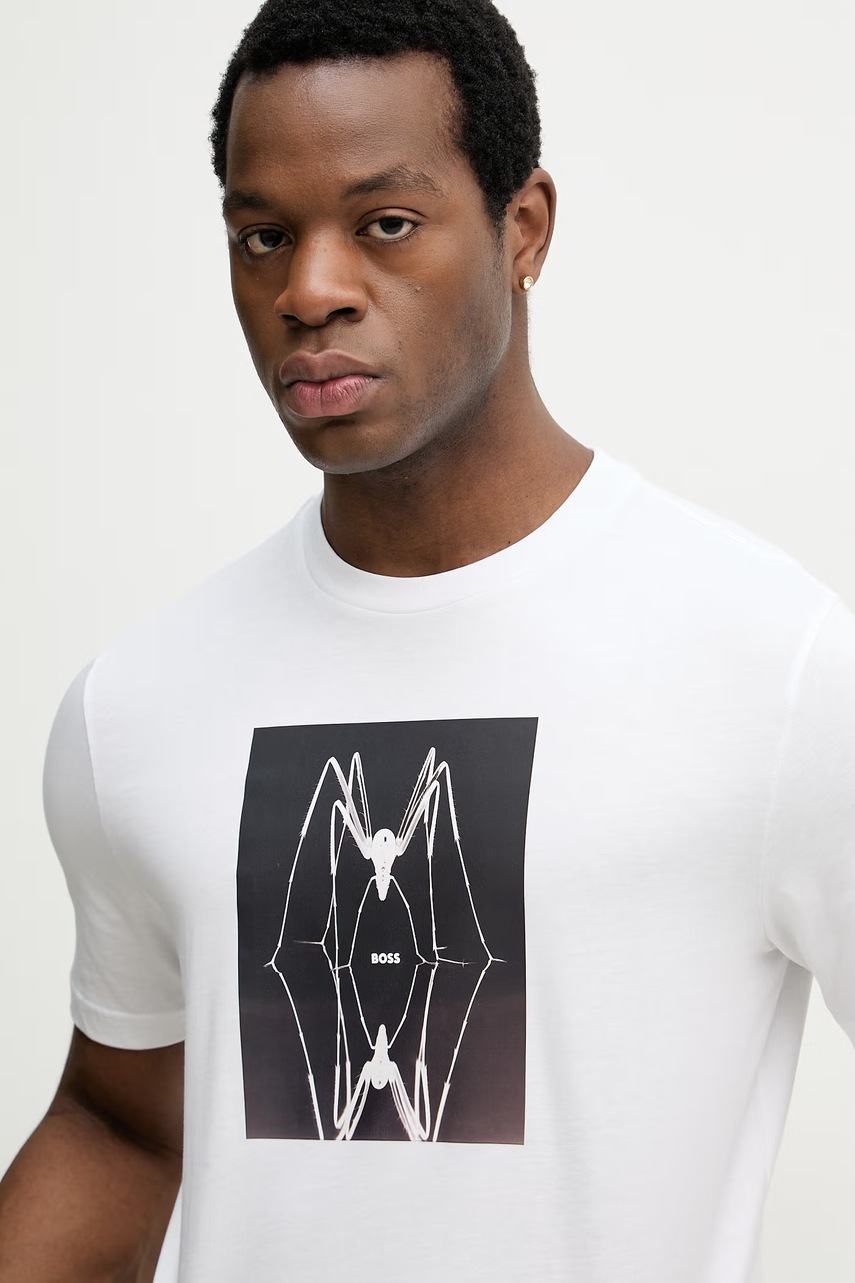 BOSS Orange tričko pánské bavlněné (obrázek 4)