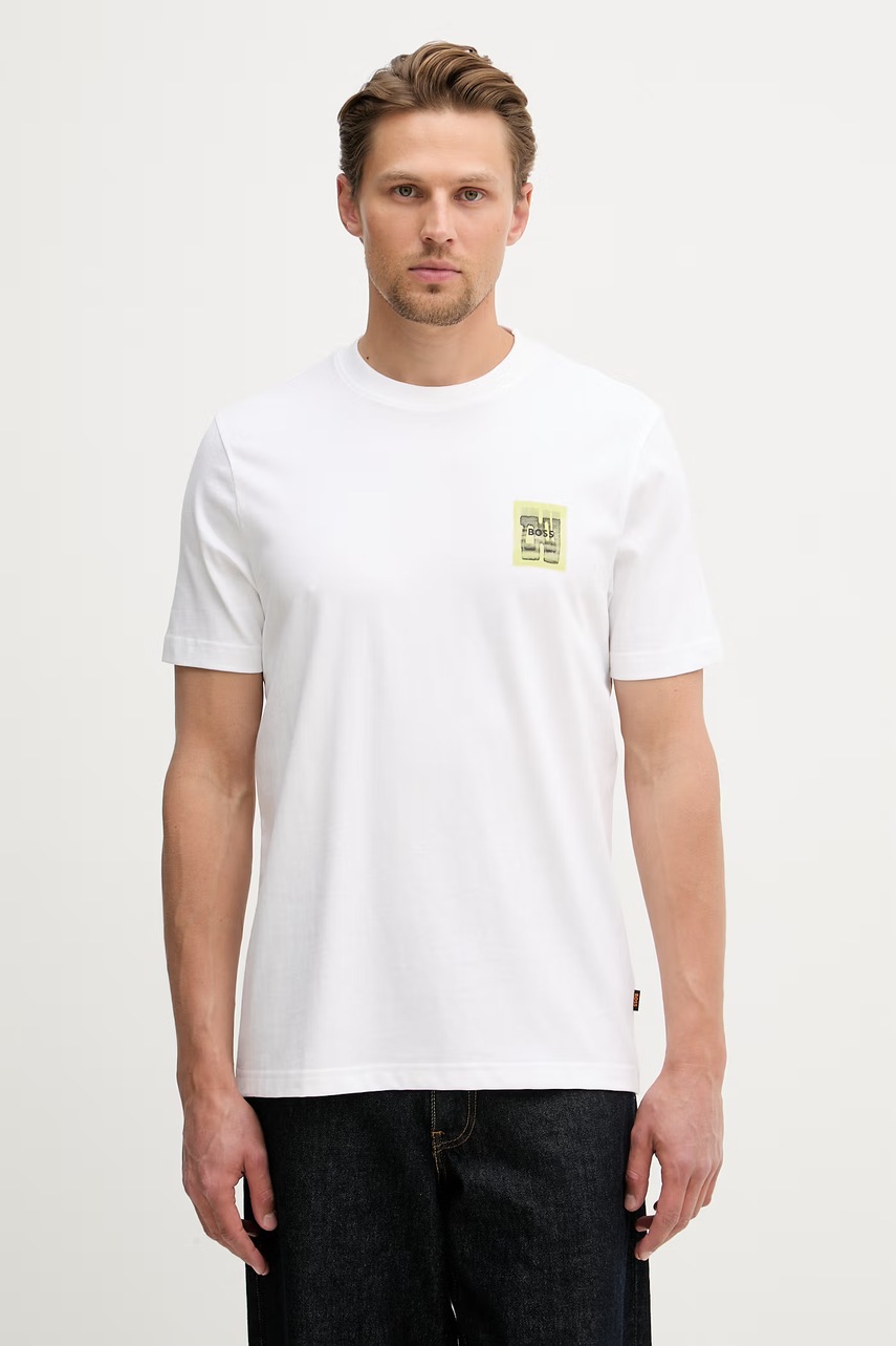 BOSS Orange tričko mužské bavlněné (obrázek 3)