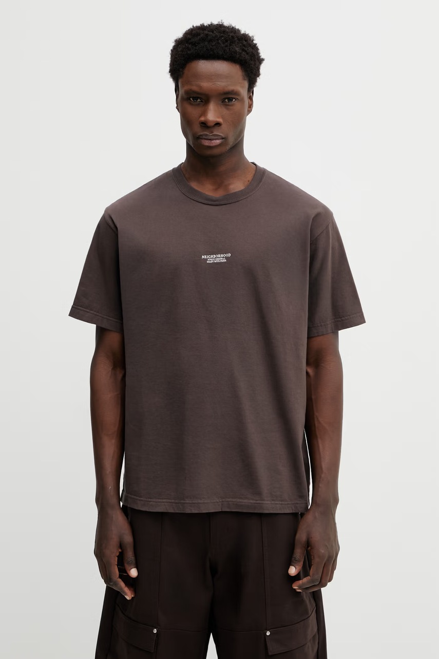 NEIGHBORHOOD t-shirt bawełniany TEE SS.12