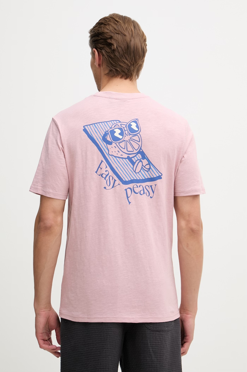 Napapijri t-shirt ανδρικό βαμβακερό S-ELIOR NP0A4HZYP1T1 ροζ L,S,XL,XXL,M