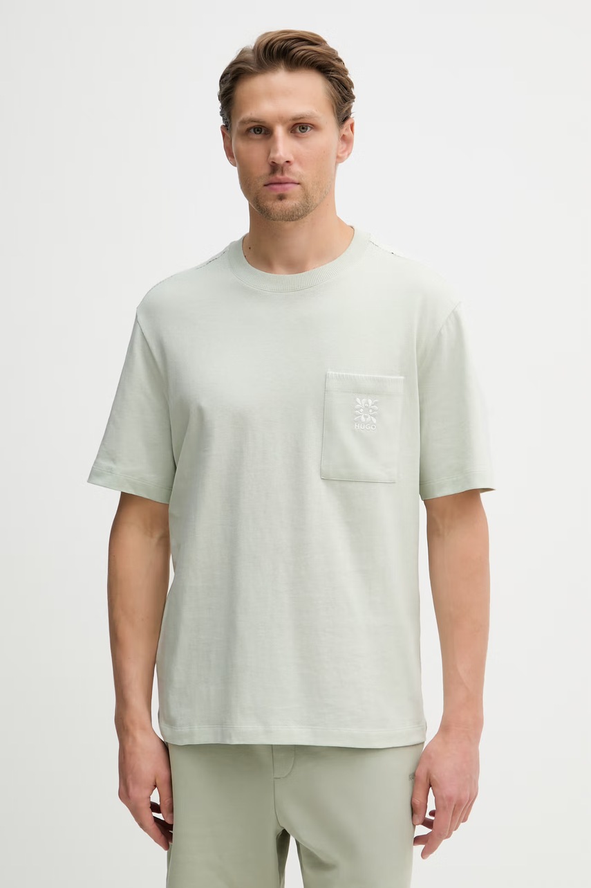 HUGO t-shirt ανδρικό βαμβακερό Darro