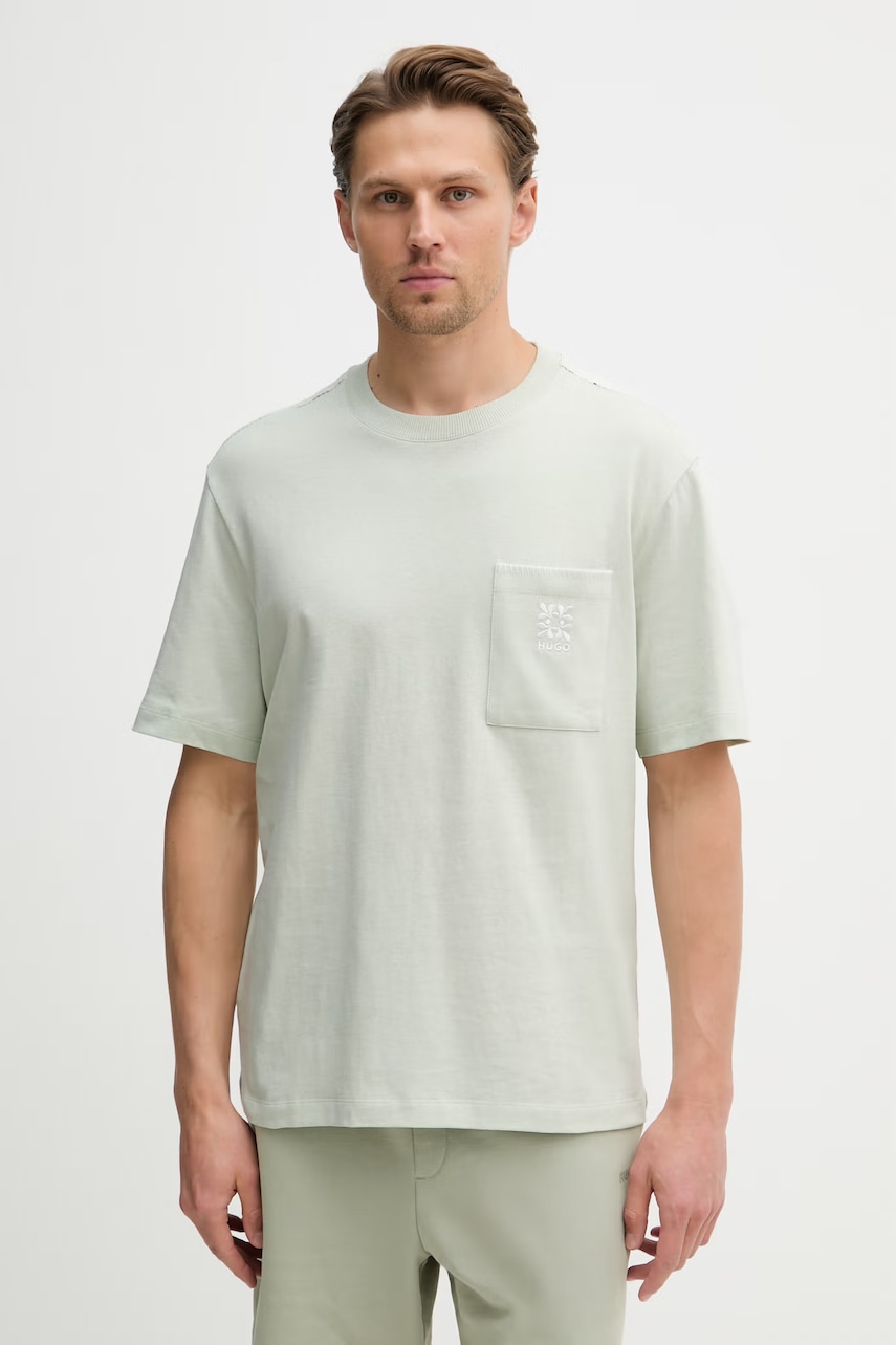 HUGO t-shirt ανδρικό βαμβακερό Darro