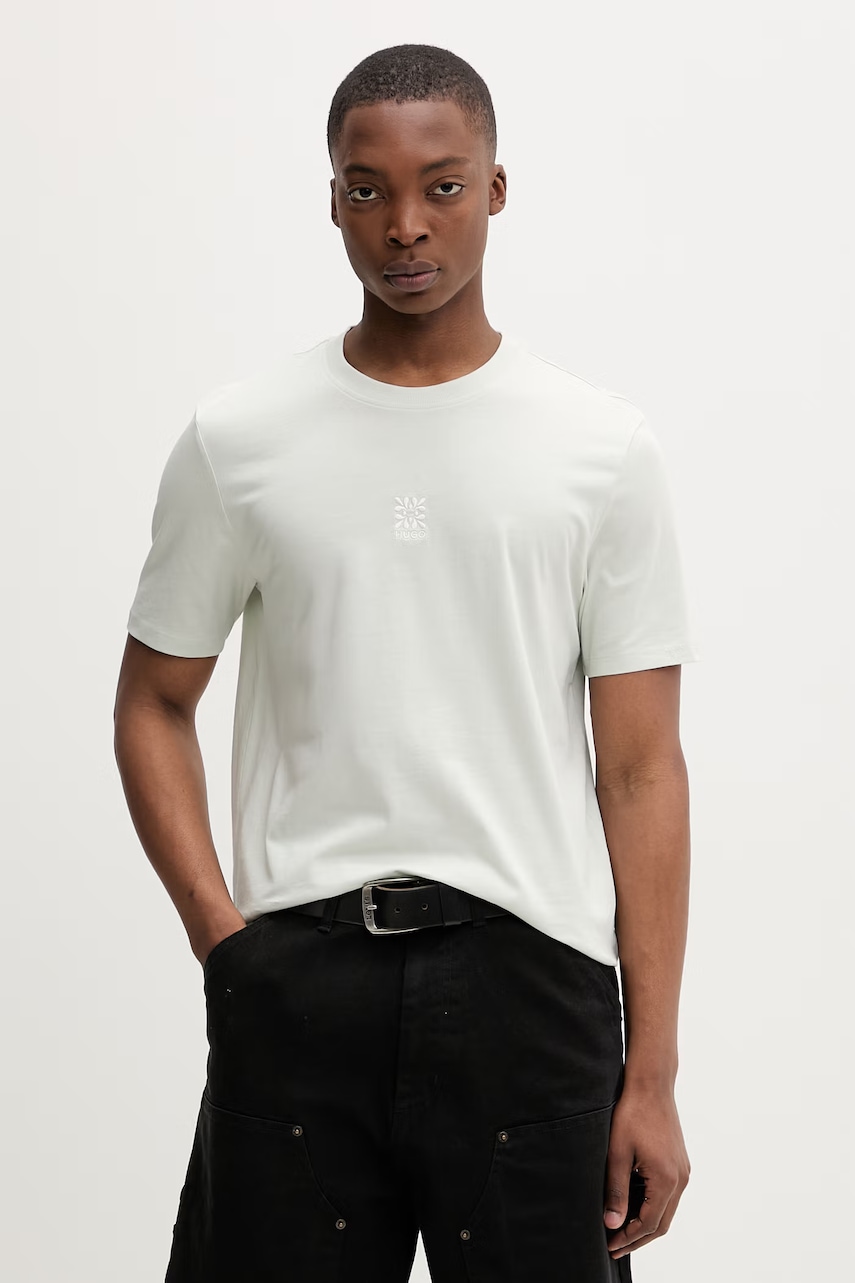 HUGO t-shirt basic ανδρικό βαμβακερό Darusi