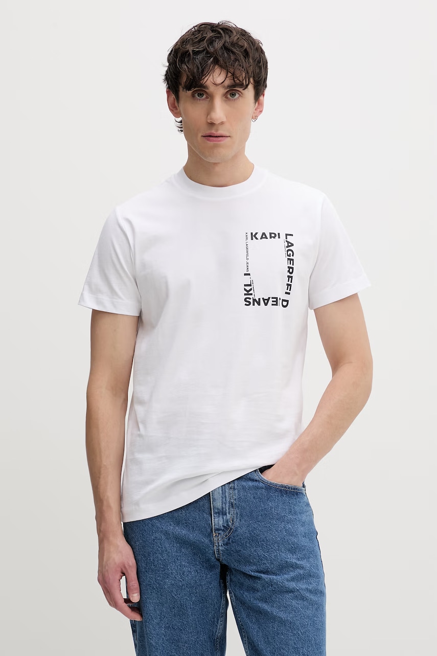 Karl Lagerfeld Jeans t-shirt Ανδρικό βαμβακερό