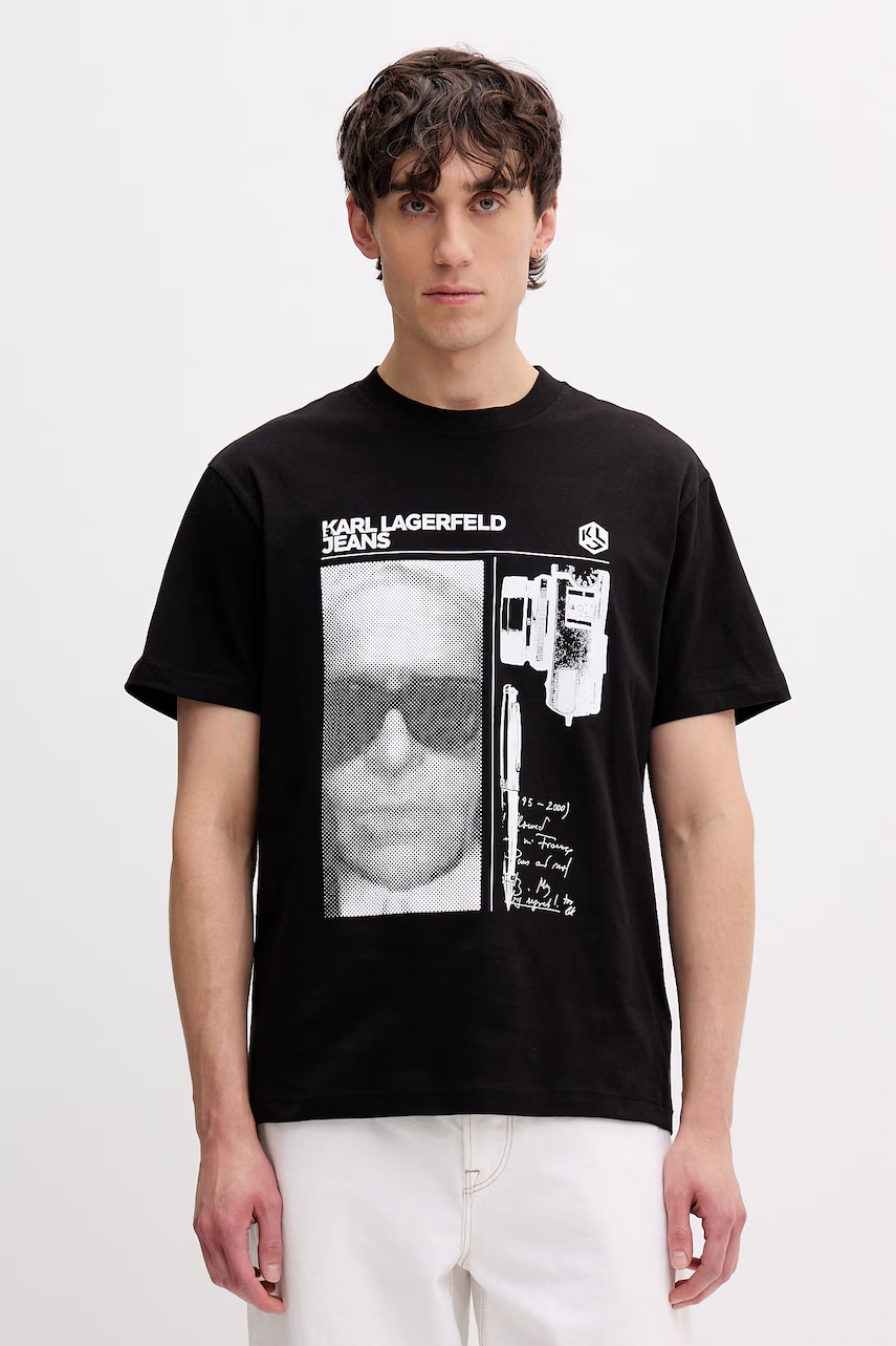 Karl Lagerfeld Jeans t-shirt ανδρικό βαμβακερό