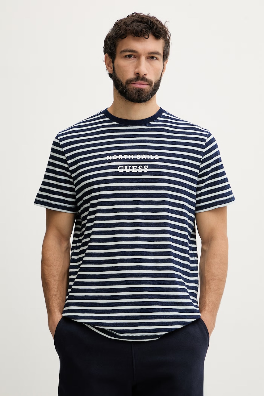 Guess T-shirt Ανδρικό βαμβακερό x North Sails
