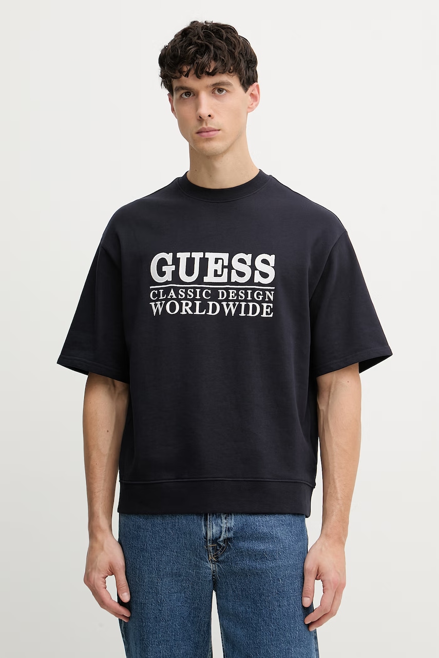 Guess T-shirt ανδρικό με βαμβάκι